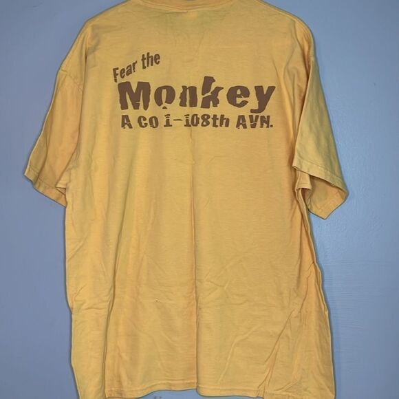 Vintage flying monkey men’s short sleeve shirt - Picture 6 of 8